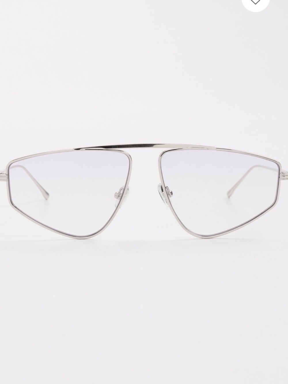 Elisa Johnson Riley Classic Silver Metal Frame Sunglasses - Silver